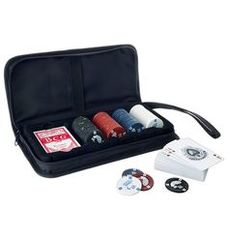 Poker Set with Chips w/ Black Nylon Case